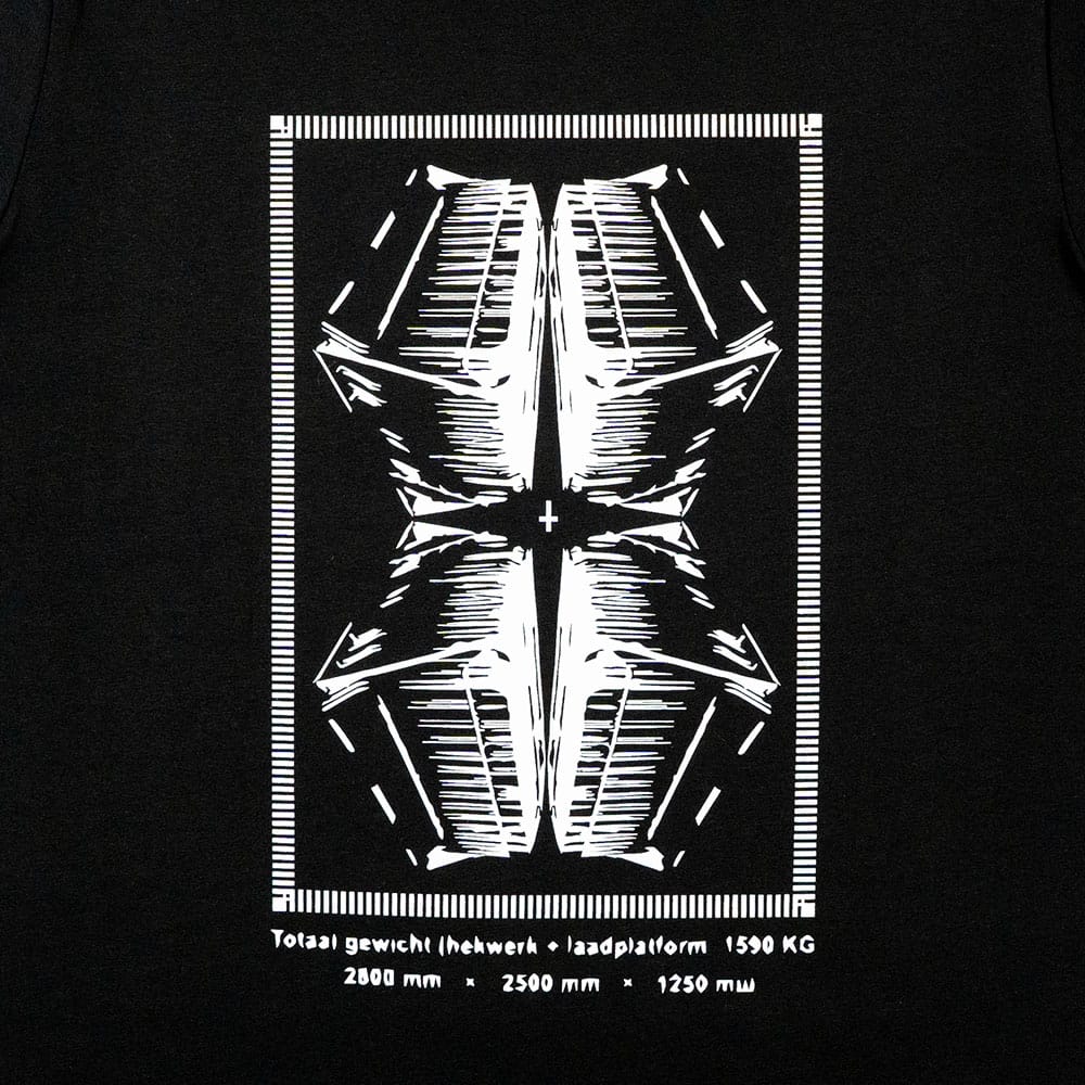 Close-up back view Statafel t-shirt