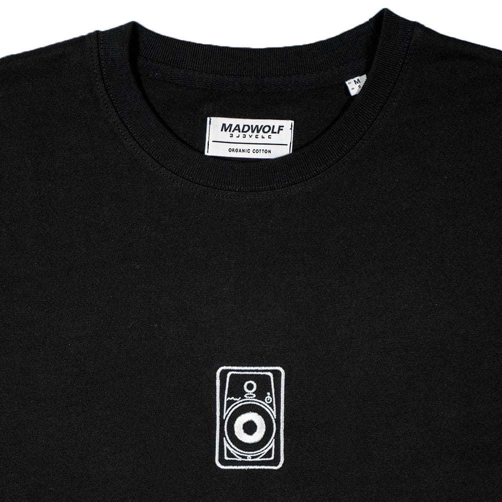Close-up front view Speaker t-shirt